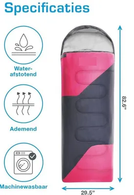 Produktbild von Famanu Schlafsack für Erwachsene – Warmer 3-4 Jahreszeiten Schlafsack, Wasserfest und Leicht mit Kompressionssack