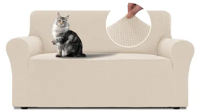 Productafbeelding van Stretch hoes voor tweezitsbank (135-165 cm) met armleuningen
