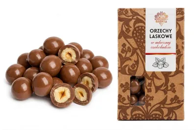 Produktbild von Haselnüsse in Milchschokolade 100g - Schronisko Bukowina