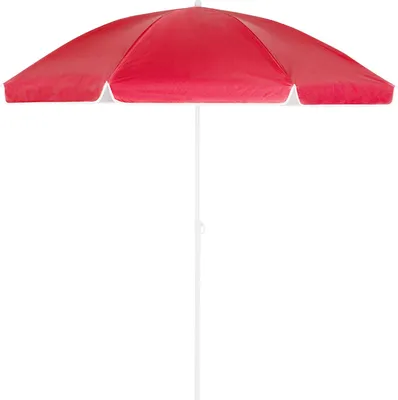 Produktbild von KINGSLEEVE® Sonnenschirm UV 50+ Tragetasche groß Strandschirm wasserabweisend neigbar höhenverstellbar Erdspieß Balkon Strand Rund Gartenschirm Rot