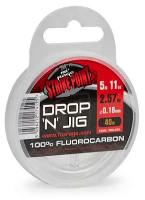 Immagine prodotto di Fox Rage Strike Point Drop N Jig Fluorocarbon 0,40 mm 40 m 21,38 lb Vasec