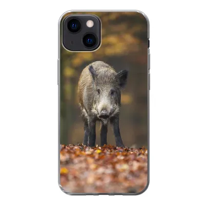 Produktbild von MuchoWow® Handyhülle Schutzhülle Hülle für iPhone 13 Wildtier - Wald - Herbst Silikon Softcase Handy Hülle - Karteninhaber