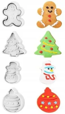 Produktbild von Eurobatt Ausstechformen Set Kekse Plätzchen Weihnachtsfiguren