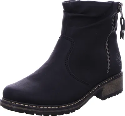 Produktbild von Rieker Belinga Damenschuhe Stiefel Reißverschluss Stiefelette Schwarz Freizeit, Schuhgröße:36 EU