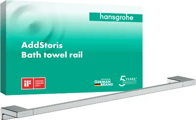 Produktbild von hansgrohe AddStoris Badetuchhalter, 41747000