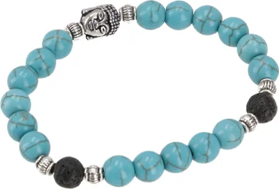 Produktbild von Mala Armband, Handmala Buddhaperle, Buddhistischer Schmuck 8 mm - Türkis, Türkis, Halbedelstein, Armreifen & Armbänder Modeschmuck
