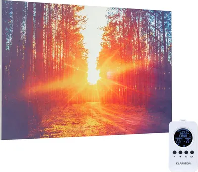 Obrázek produktu pro Infračervené topení – nástěnné panelové topení – vytápění místnosti – detekce otevřeného okna – 90 x 60 cm – bílá barva