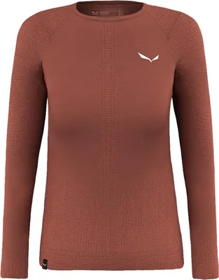 Immagine prodotto di Maglietta SALEWA ZEBRU MED WARM AMR W L/S TEE. Donna, rosso etrusco Taglia: XS
