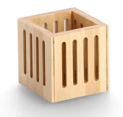 Produktbild von Zeller Stiftehalter braun Bambus
