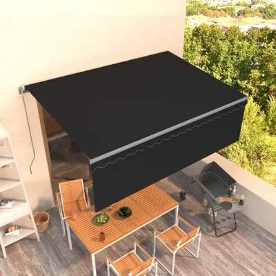 Produktbild von Sonnenschutzvorhang, ausfahrbar - Sonnenschutz - Terrassennetz - Sonnensegel - Außenmarkise - Aluminiumrahmen