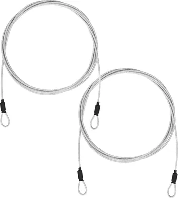Productafbeelding van Staalkabel met dubbele lus - 2 stuks - 3 m