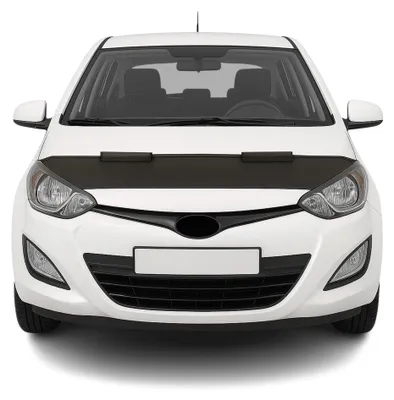 Produktbild von Haubenbra Steinschlagschutz Bonnet Bra für Hyundai i20 2012-2014 Schwarz Halb