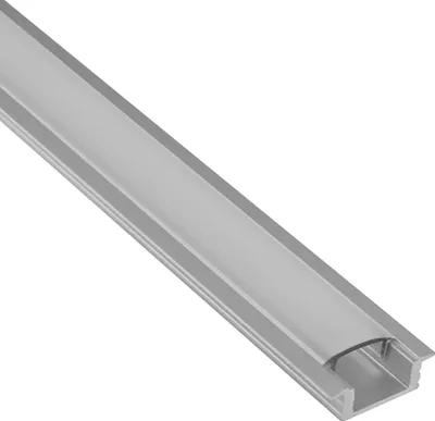Produktbild von A25 LED Aluprofil Einbauprofil Silber 2m Abdeckung opal