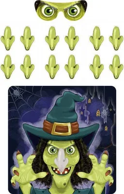 Produktbild von Nase an die Hexe Halloween Partyspiel