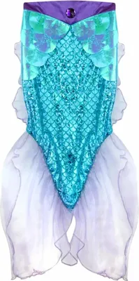 Produktbild von Wunderschönes Mermaid Glimmer Rock & Tiara Set, lila/blau (5-6 Jahre)