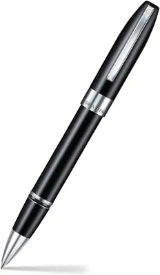 Productafbeelding van Sheaffer Legacy Heritage Rollerball pen - Zwarte lak met Palladium plaat Trim en Pen Pouch