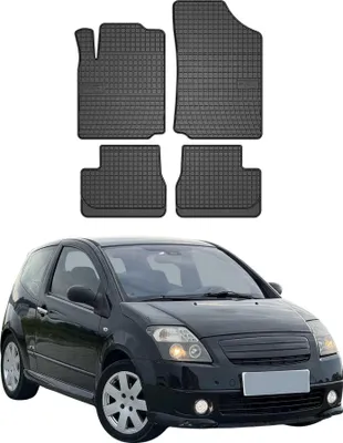 Immagine prodotto di OMAC Gummi Fußmatten für Citroen C2 2003-2009 Automatten Gummi TPE Schwarz 4tlg