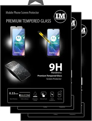 Image de cofi1453 3X protection blindée verre 9H tempérée écran film protecteur écran verre compatible avec Motorola Moto G10 Power