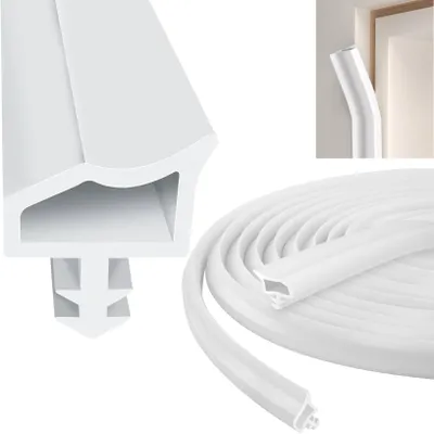 Image de Joint d'étanchéité pour portes, longueur 20 mètres - Isolation phonique - Anti-courant d'air - Bande d'étanchéité pour portes - Résistant à l'humidité - Installation facile - Bande d'étanchéité