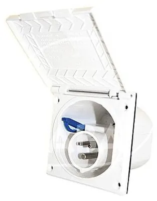 Zdjęcie produktu dla CEE gniazdo zewnętrzne gniazdo do zabudowy IP44 przyczepa kempingowa przyczepa kempingowa 220V - 240V biały
