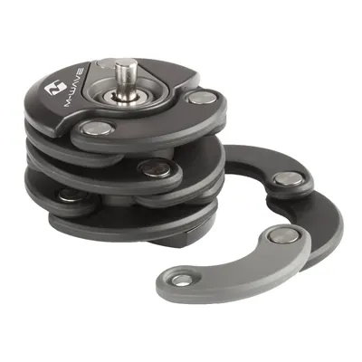 Produktbild von M-WAVE Fahrrad Faltschloss Disc Schloß Stahl Clip-On Halterung mit 2 Schlüssel