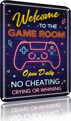 Produktbild von Vintage Metall Wanddekoration Spielzimmer Internet Cafe Poster