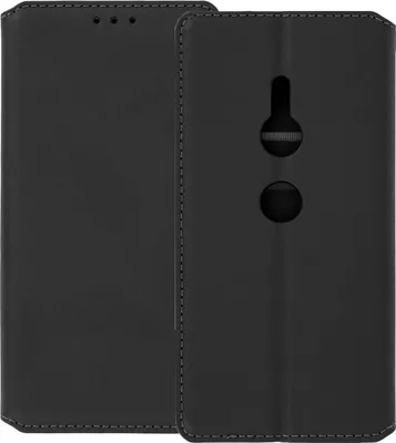 Obrázok produktu pre Avizar, klasické puzdro Sony Xperia XZ2 s kartami a stojanom, čierne
