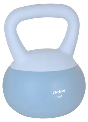 Productafbeelding van Kettlebell van 5 kg, gemaakt van zacht PVC, stil, geschikt voor fitness thuis