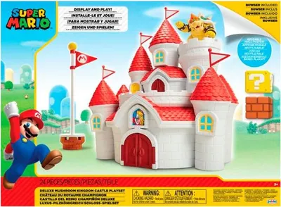 Produktbild von Super Mario Mushroom Kingdom Castle Spielset mit Figuren