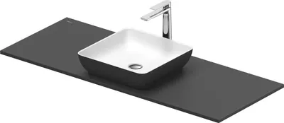 Image de Duravit Sivida Set lavabos rectangulaires incl. console 1280x500x123mm, 268020FI00