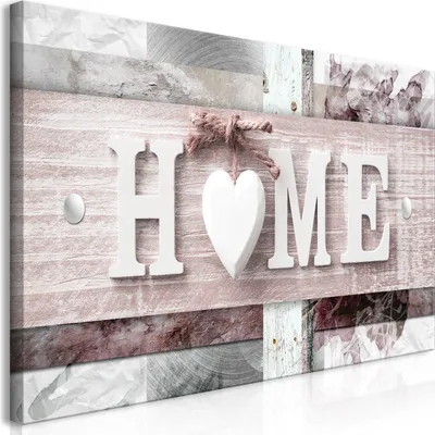 Produktbild von Wandbild Mega XXXL Home 250x125 cm Einteiliger XXL-Format Kunstdruck zur Selbstmontage Leinwandbilder moderne Bilder DIY Wanddekoration Wohnung Deko Haus Abstrakt Holz m-C-0246-ak-f