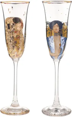 Produktbild von 2er Set Gustav Klimt Sektgläser Der Kuss + Judith I Goebel Artis Orbis