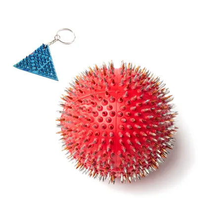 Produktbild von Massageball von Dr. Lyapko "Nadelball" 4,0 Ag Farbe. Rot