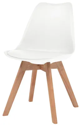 Obrázek produktu pro vidaXL Židle do jídelny 4 ks. Bílé plastové
