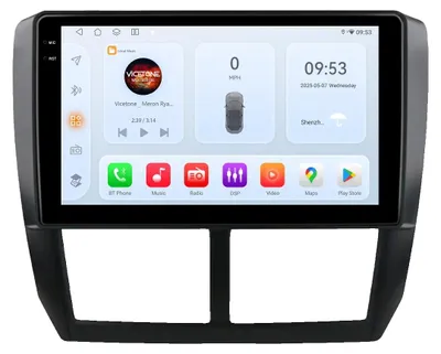 Immagine prodotto di CarPlay, interfaccia touchscreen, compatibilità con smartphone, compatibile con Subaru Forester e Impreza dal 2008 al 2014, connessione wireless, QS8 AIPRO AHD