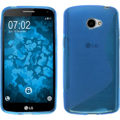 Produktbild von PhoneNatic Case kompatibel mit LG K5 - blau Silikon Hülle S-Style + 2 Schutzfolien