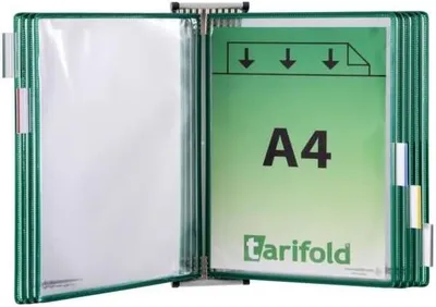 Produktbild von Wandsichttafelset magnetisch A4 grau inkl. 10 Tafeln grün