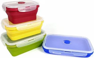 Immagine prodotto di Set di organizer per frigorifero, cucina, cassetti, plastica, bianco