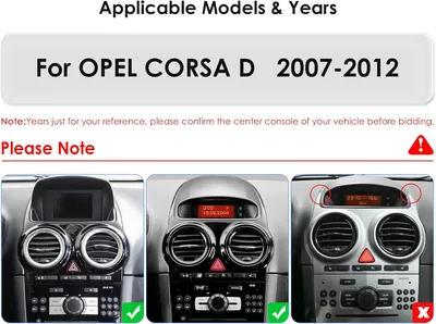 Obrázek produktu pro Android autorádio s 9palcovým dotykovým displejem, 8jádrový procesor, pro Opel Corsa D (2007-2012), s Wi-Fi, bezdrátovým Android Auto a Wireless Carplay, Bluetooth, Wi-Fi, 4G, GPS, RDS, AM/FM