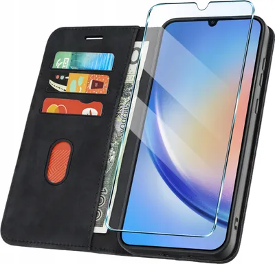 Immagine prodotto di CUSTODIA CON CHIUSURA A CLOSETTO per Samsung A34 5G Chiusura magnetica + Vetro protettivo