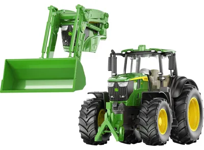Productafbeelding van Siku John Deere set met afneembare frontlader, groen