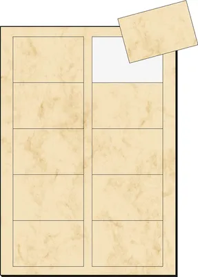 Produktbild von SIGEL DP744 Visitenkarten, 3C, glatter Schnitt rundum, 225 g/m², Marmor beige, 100 Stück