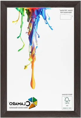 Zdjęcie produktu dla Drewniana ramka na zdjęcia – ręcznie wykonana w Niemczech – 43 x 53 cm – ciemnobrązowa