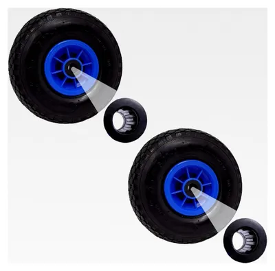 Produktbild von 2X Sackkarrenrad 260x85 mm 3.00-4 Nabenlänge 75 mm Luftbereifung Ersatzrad Bollerwagenrad 4-lagiges Gewebe 4 PR