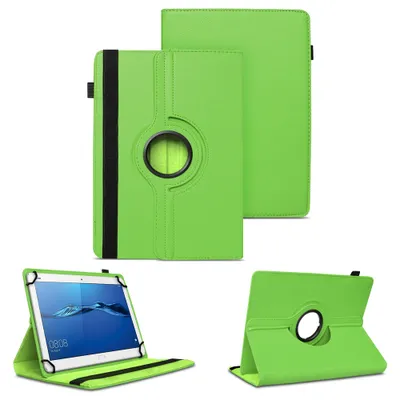 Produktbild von Tablet Hülle für Huawei MediaPad T1 T2 T3 T5 10 360° Drehbar Case Cover SchutzFarben:Grün