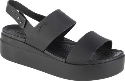 Produktbild von Crocs Brooklyn Low Wedge 206453-060, Sandalen, Damen, Schwarz, Größe: 38/39