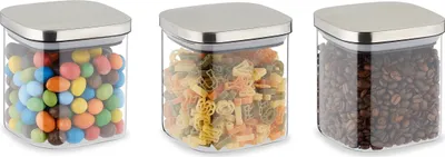 Produktbild von relaxdays 3er Set Vorratsgläser mit Deckel 600 ml