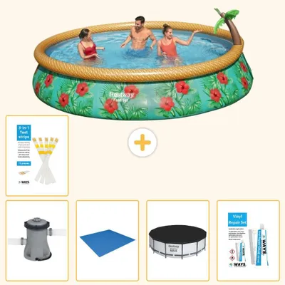 Immagine prodotto di Bestway Fast Set, piscina rotonda - 457x84 cm - 6 pezzi, modello S22684