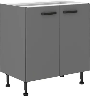 Produktbild von Zweitüriger Unterschrank NELJA – Breite 80 cm, Anthrazit