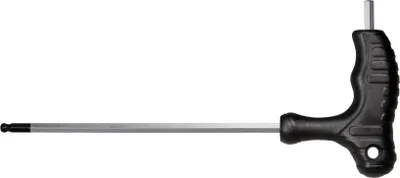 Produktbild von SW-Stahl 31650L-3 T-Griff Winkelschraubendreher I mit InnensechskantprofiI und Kugelkopf I 3 mm x 100 mm I Schraubendreher Werkzeug